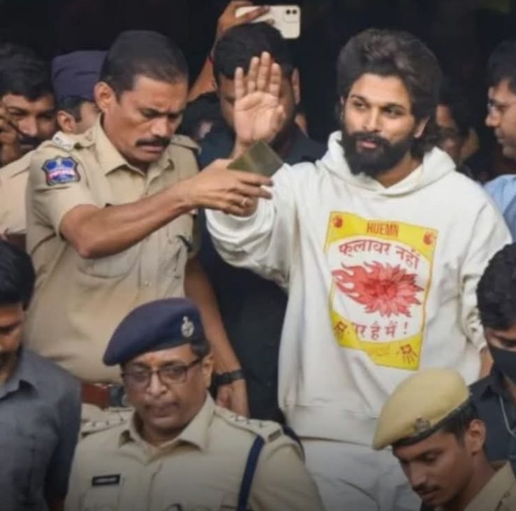 अल्लू अर्जुन की गिरफ्तारी का वीडियो हुआ वायरल: पुष्पा 2 स्टार का अपडेट