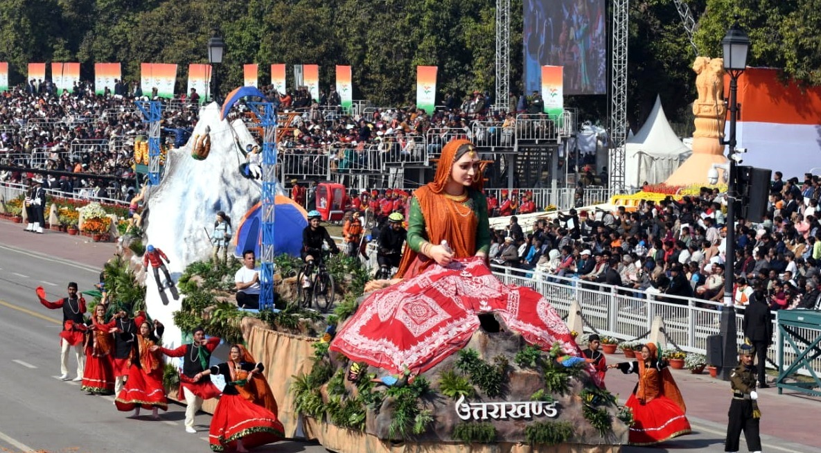 गणतंत्र दिवस परेड में उत्तराखंड की झांकी को मिला तीसरा स्थान