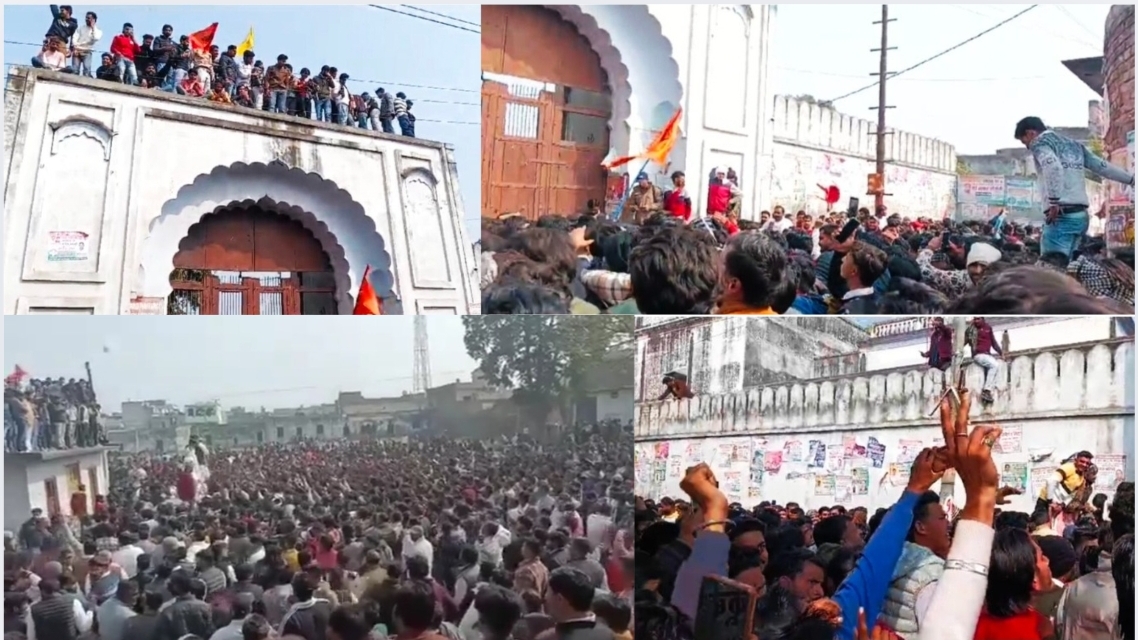 गुर्जर समाज ने नहीं मानी प्रणव चैंपियन की अपील, स्थगन के बावजूद रंग महल पहुंचे हजारों लोग ।
