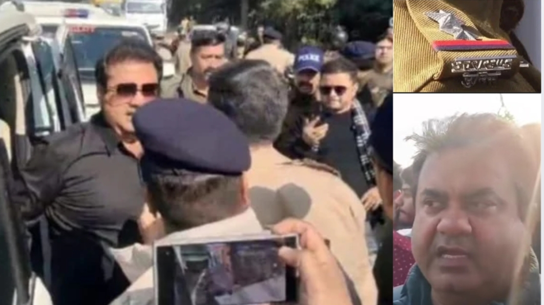 खानपुर के बाहुबली उमेश कुमार टोल प्लाजा से हिरासत में