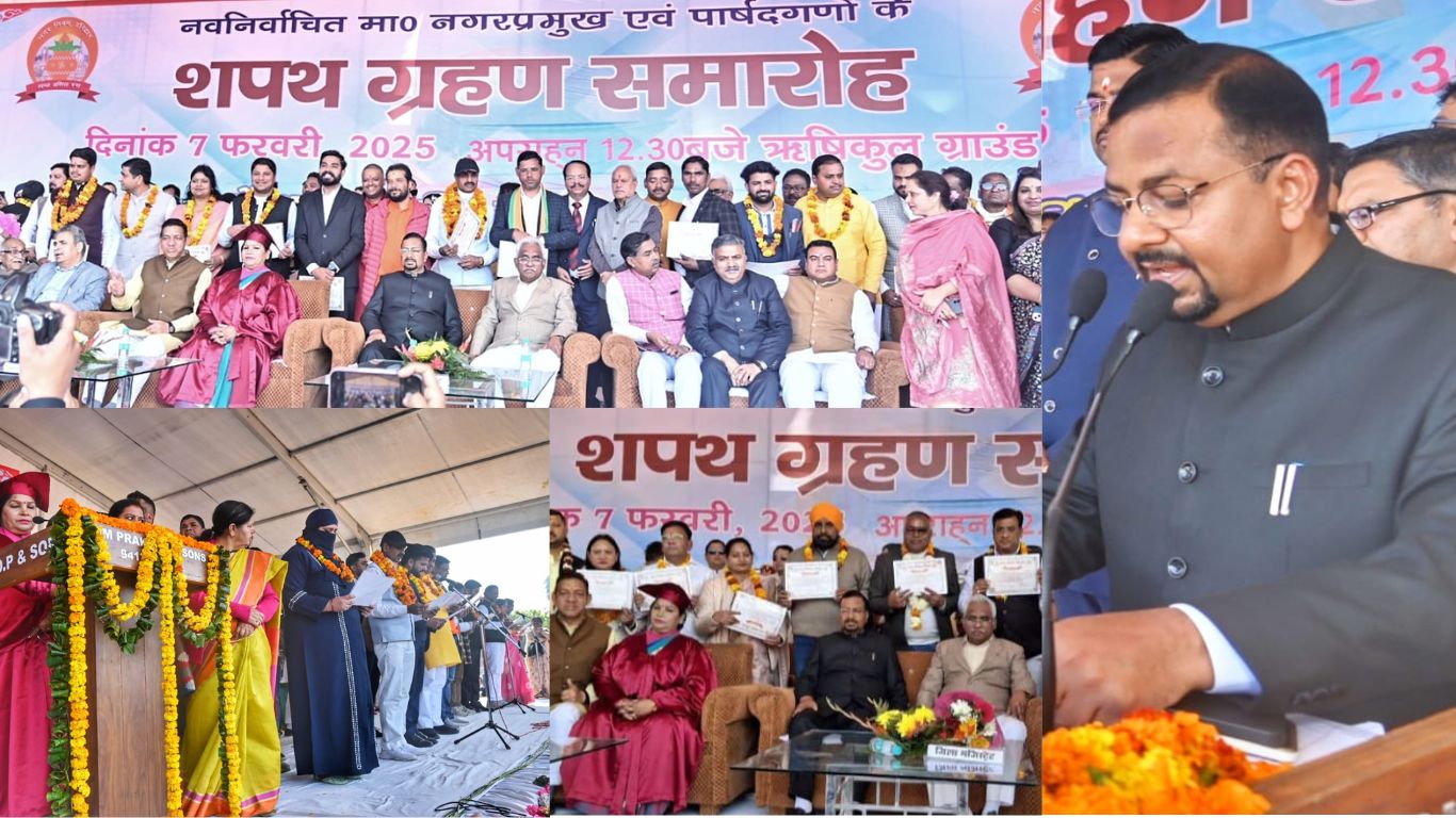 ऋषिकुल मैदान में गूंजा लोकतंत्र का उद्घोष, किरन जैसल ने संभाला मेयर पद