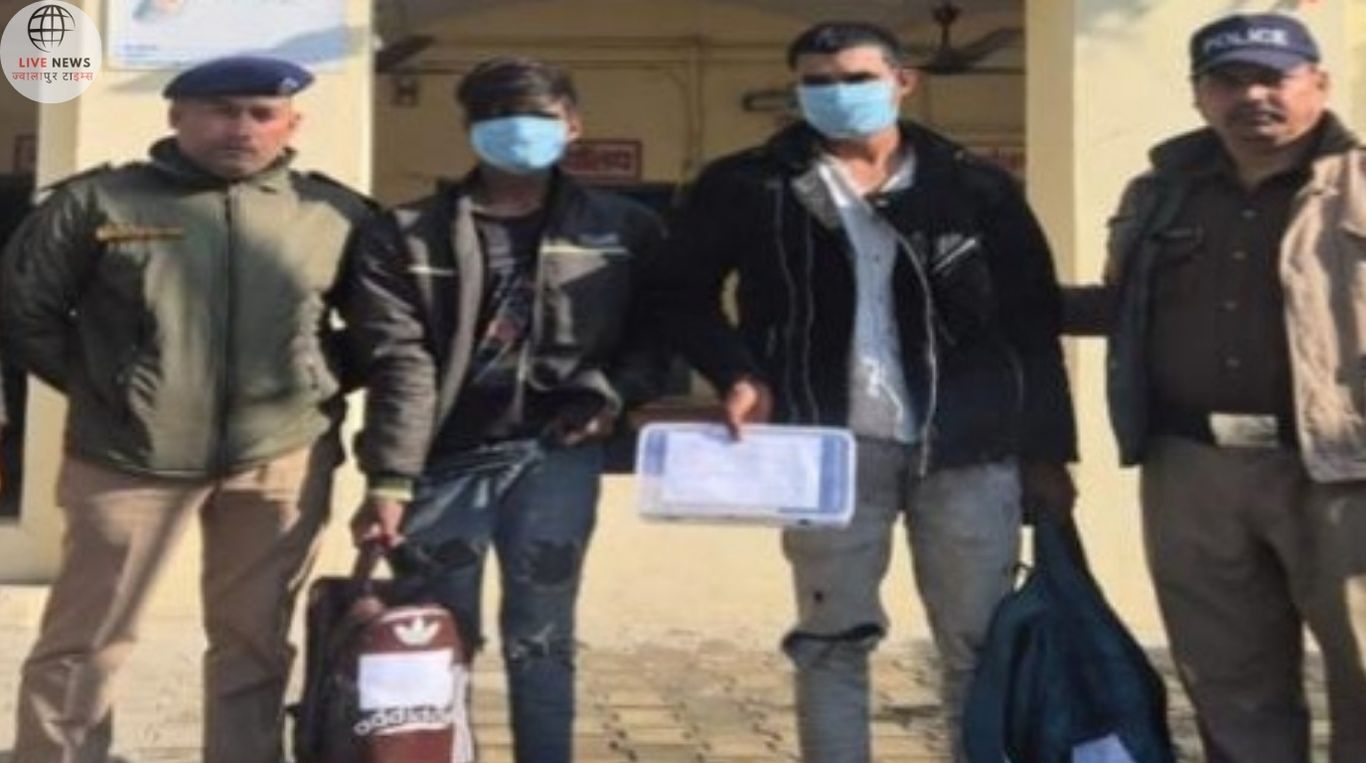 शराब ठेके में चोरी करने वाले गिरफ्तार, 18 घंटे में पुलिस ने दबोचा