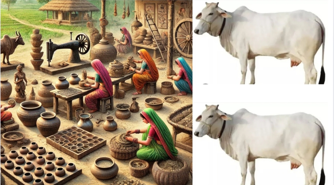"चमराड़ा: गाय के गोबर से बन रहीं अनोखी मूर्तियां और सामब्राणी, जानें कैसे बदल रही ग्रामीण अर्थव्यवस्था!"