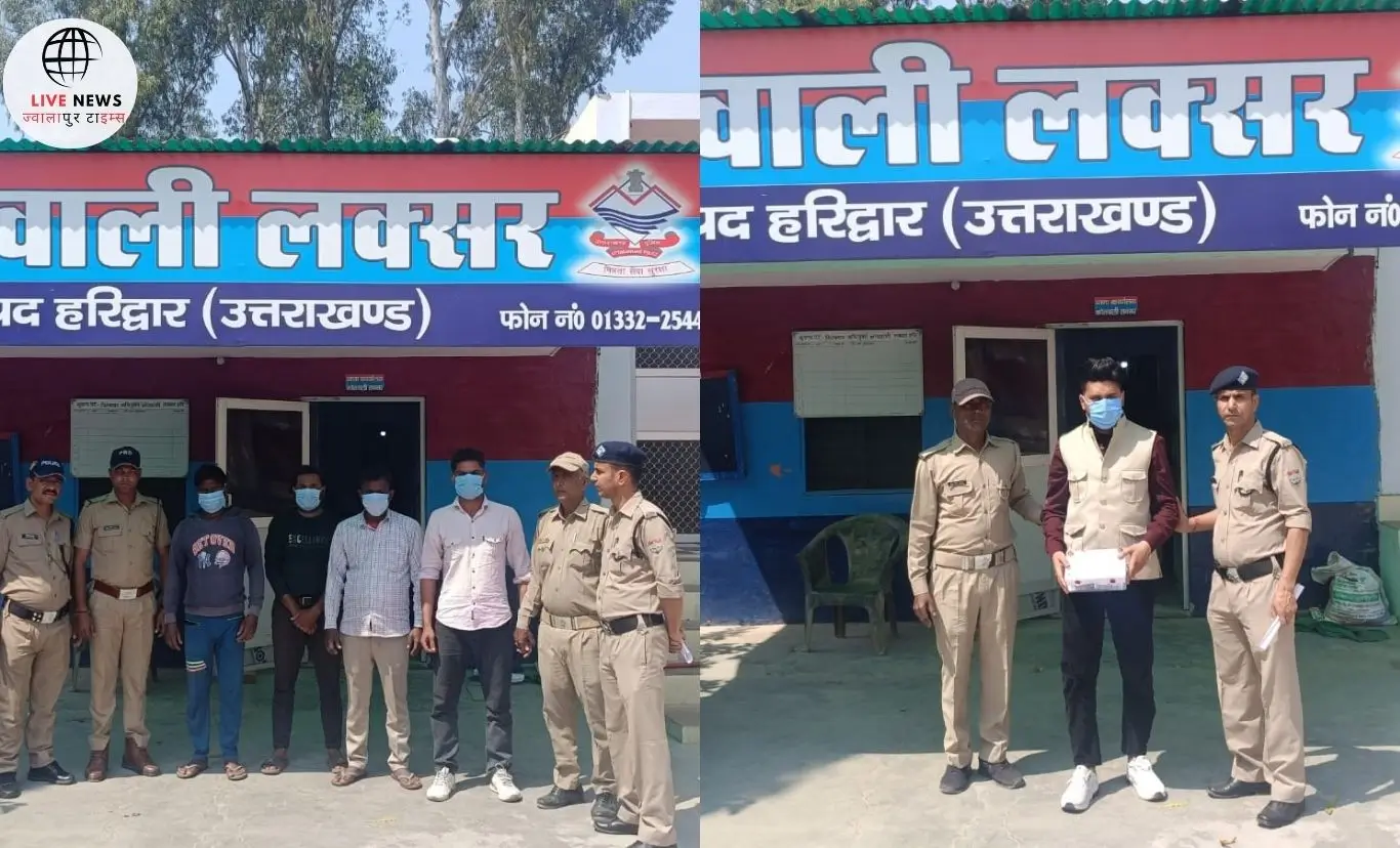 हरिद्वार पुलिस द्वारा गिरफ्तार नशा तस्कर और वारंटियों की तस्वीर।"