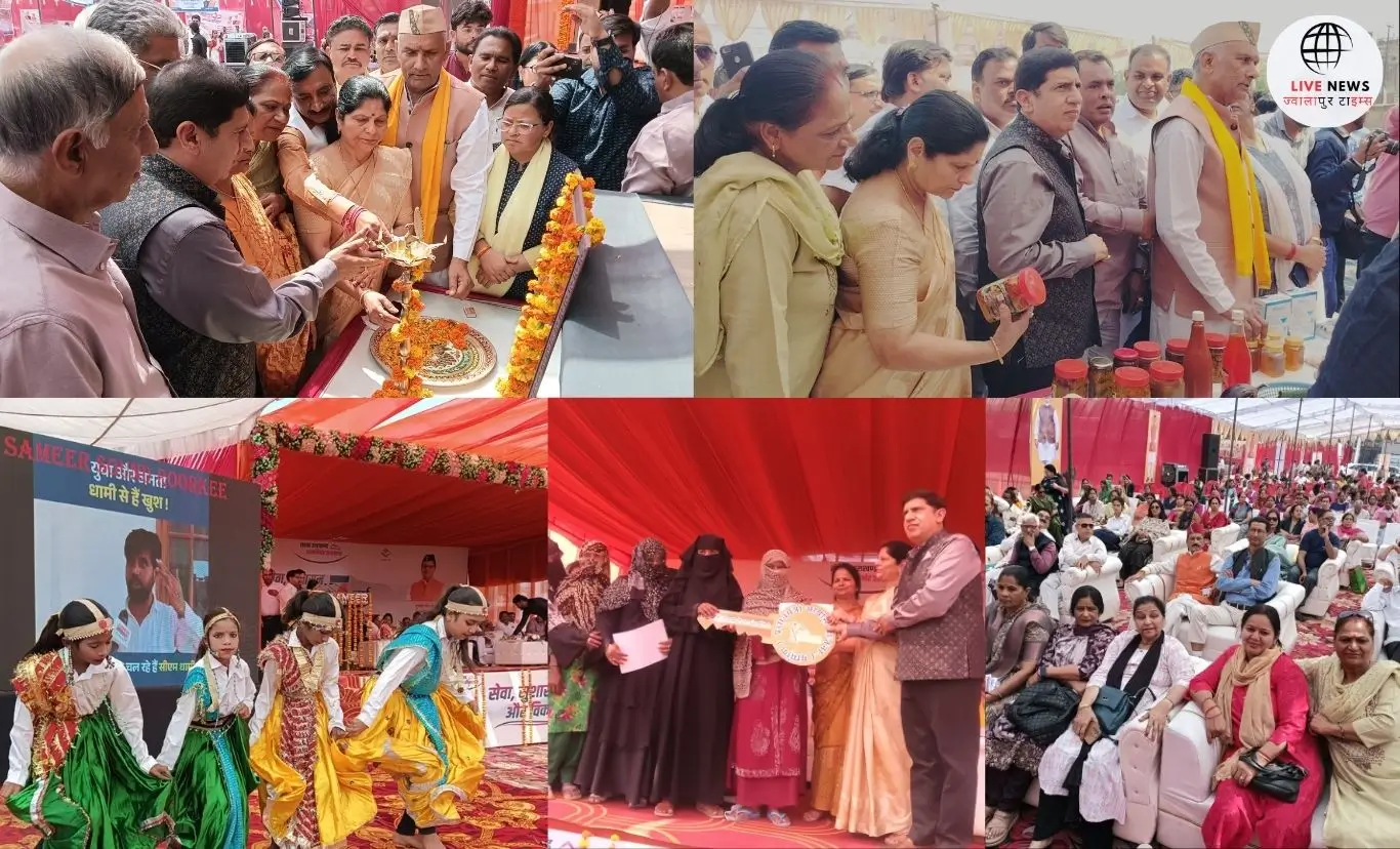 "रूड़की में बहुद्देशीय शिविर के दौरान विधायक प्रदीप बत्रा और भाजपा नेता लाभार्थियों को योजनाओं का लाभ देते हुए।"