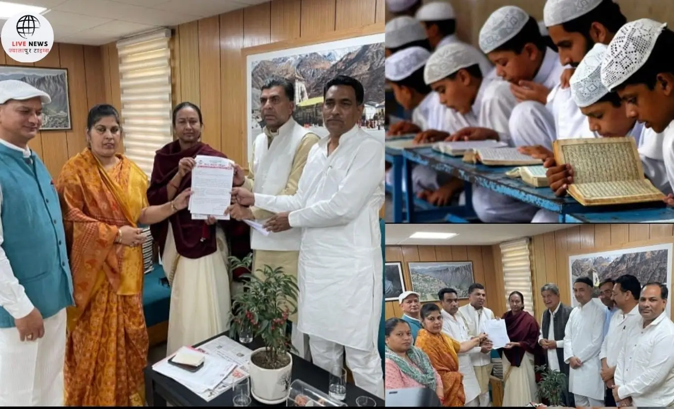 "हरीश रावत और कांग्रेस विधायकों की मुख्य सचिव राधा रतूड़ी से मुलाकात की तस्वीर।"