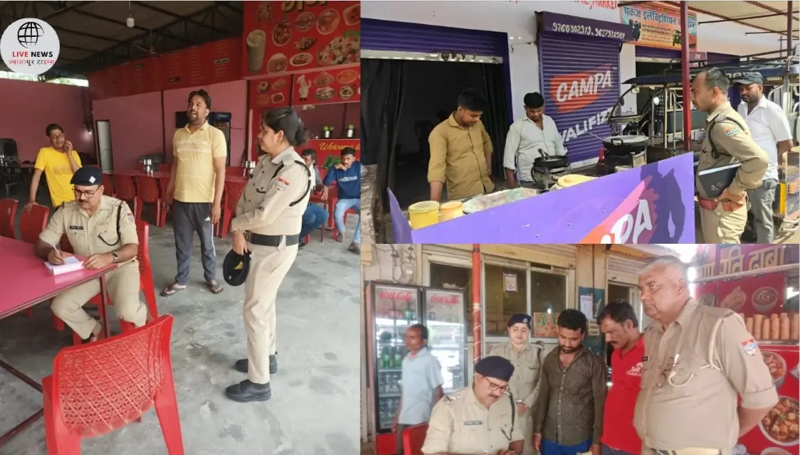 चारधाम यात्रा से पहले मंगलौर पुलिस द्वारा होटल और ढाबों की चेकिंग करती टीम