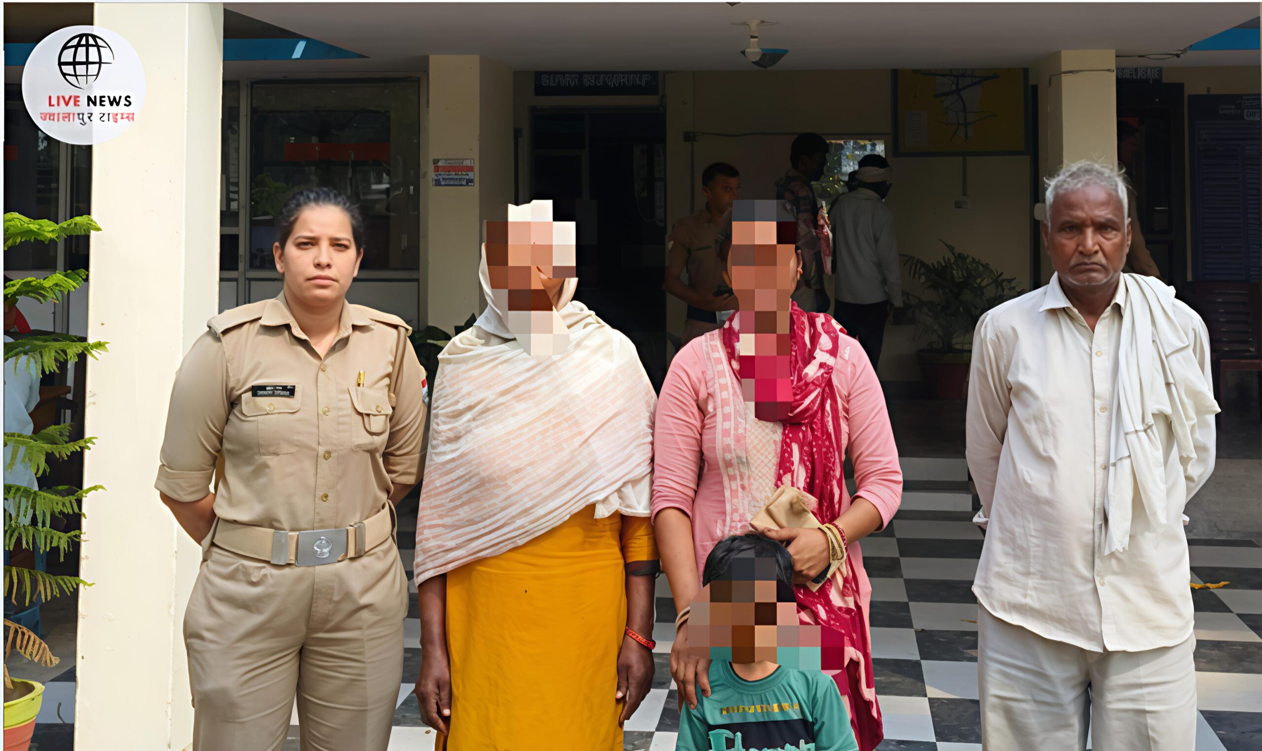 हरिद्वार पुलिस द्वारा सहारनपुर से सकुशल बरामद की गई महिला और बच्ची की तस्वीर