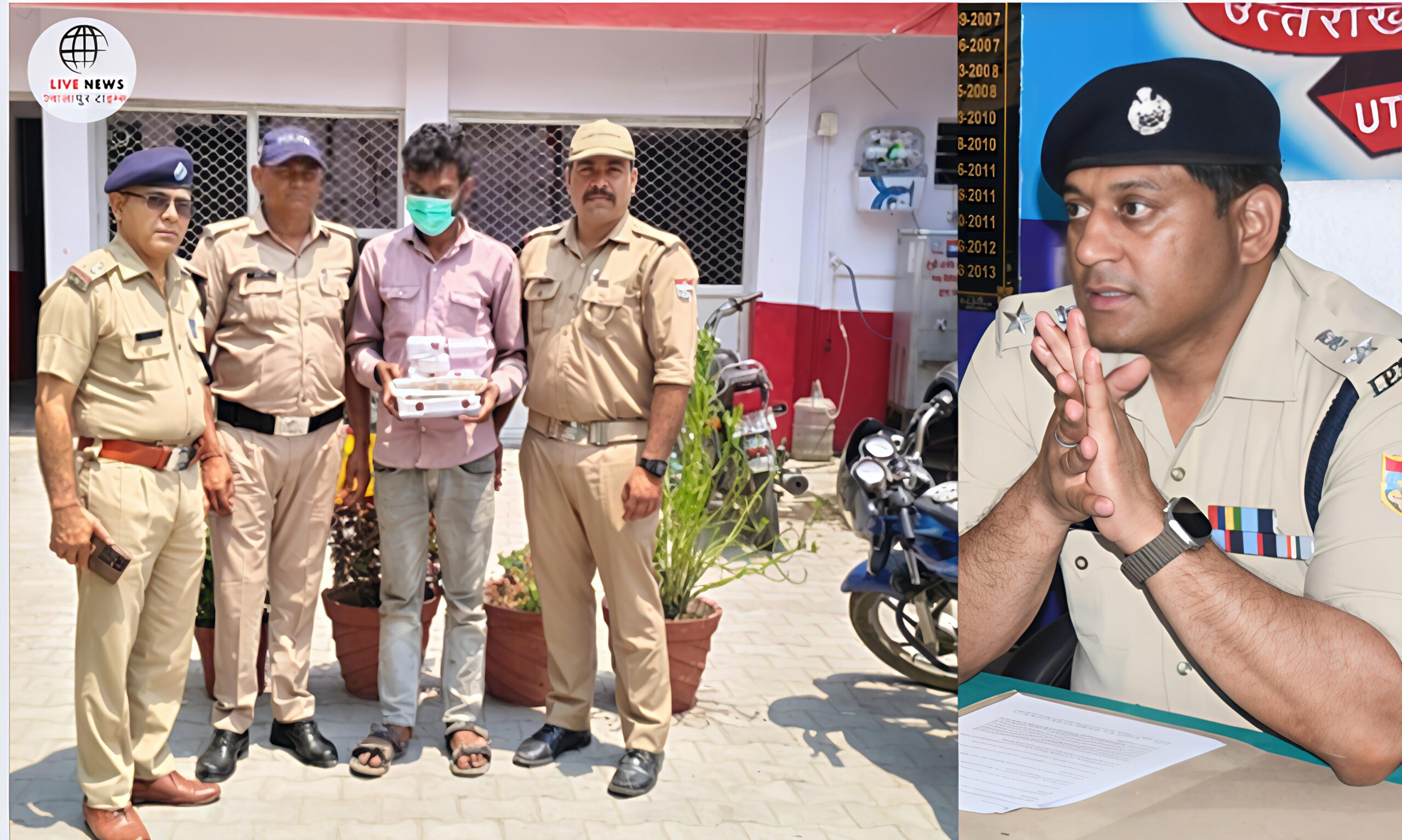 "हरिद्वार ज्वालापुर पुलिस द्वारा पकड़ा गया शातिर चोर, लाखों की ज्वैलरी और कैश के साथ"