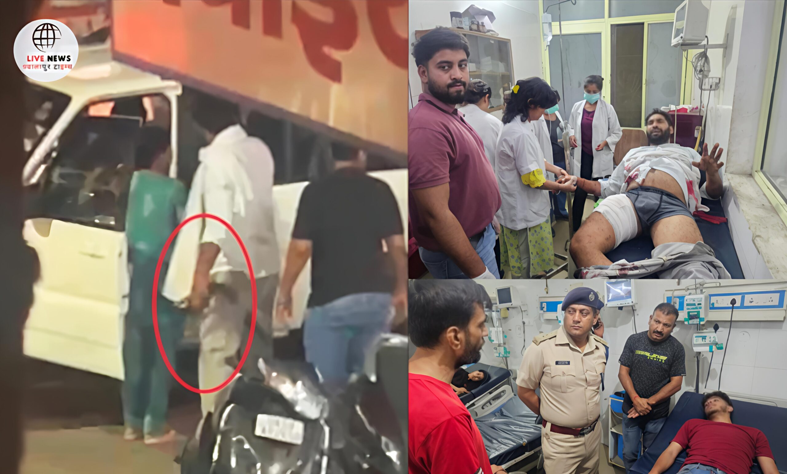 हरिद्वार रानीपुर मोड़ गोलीकांड के बाद मौके पर जांच करती पुलिस टीम