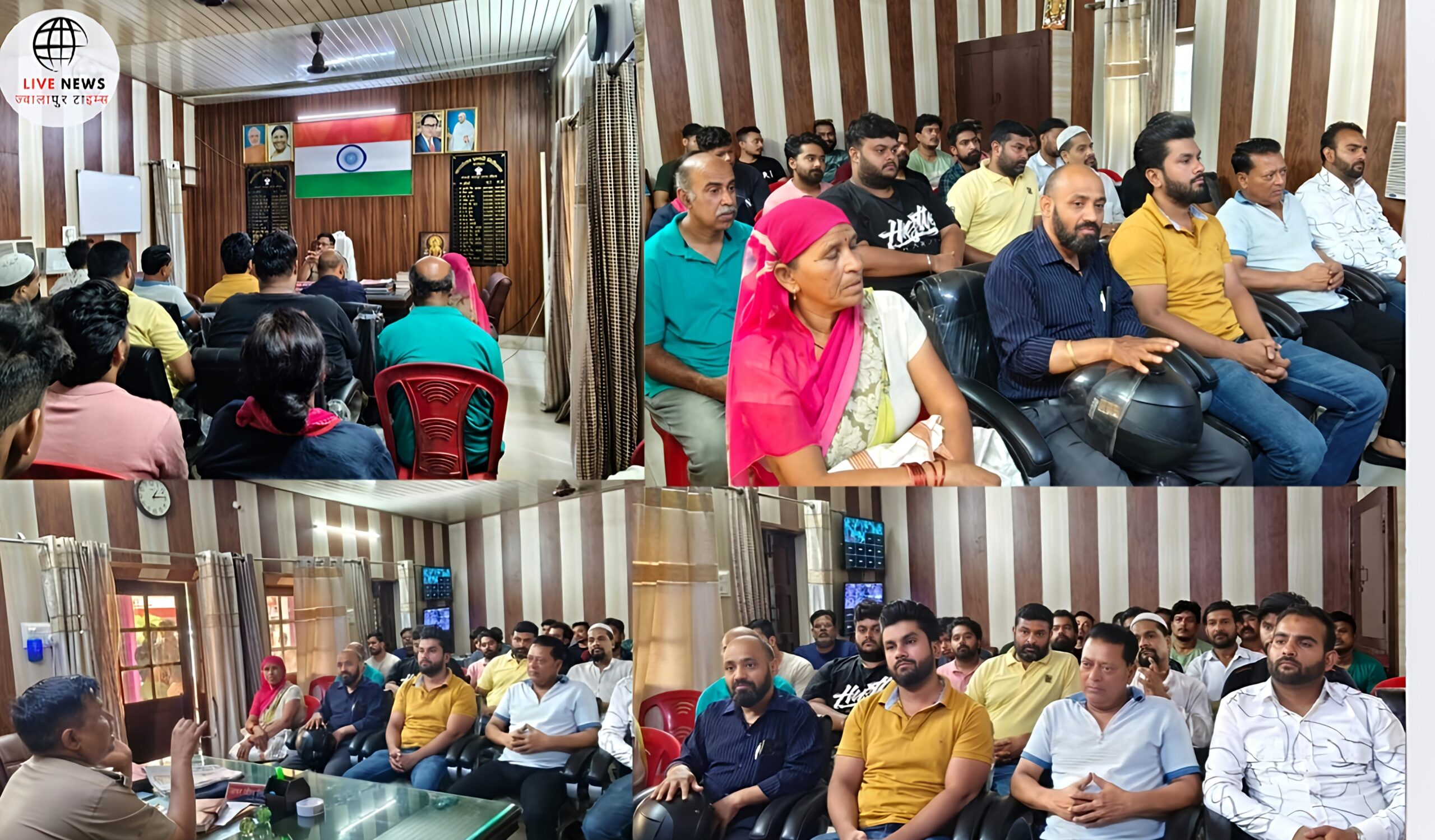 ज्वालापुर पुलिस द्वारा होटल और ढाबा संचालकों की गोष्ठी की तस्वीर