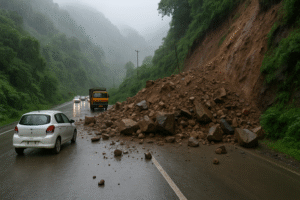 चमोली में बारिश बनी मुसीबत, बदरीनाथ हाईवे भूस्खलन के चलते घंटों बंद, 70 से ज्यादा गांवों में बिजली आपूर्ति भी बाधित