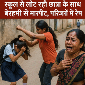 हिंसक हमले का वीडियो वायरल: स्कूल से लौट रही छात्रा के साथ बेरहमी से मारपीट, परिजनों में रोष…