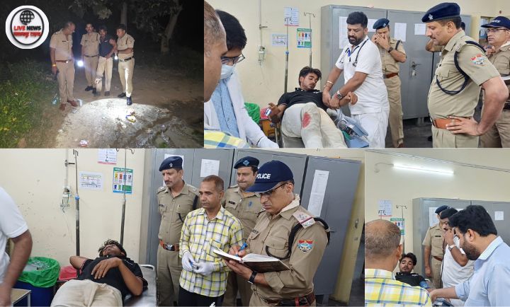 "फायरिंग के दौरान रुड़की पुलिस की जवाबी कार्रवाई का दृश्य"