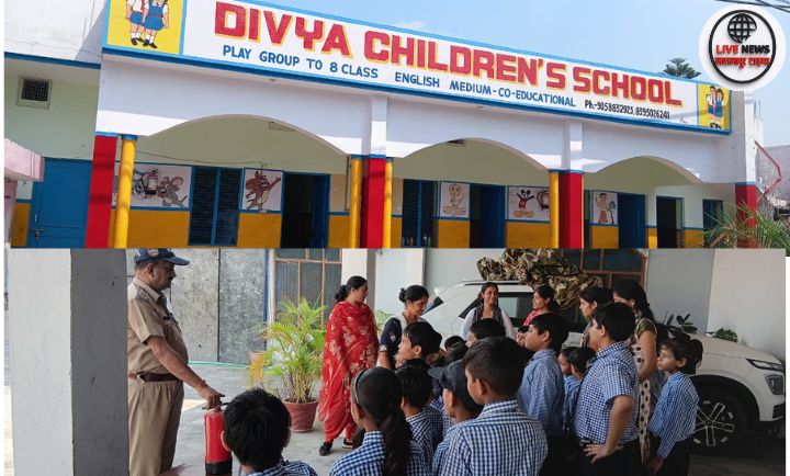 रुड़की में फायर स्टेशन टीम ने दिव्या चिल्ड्रन्स एकेडमी के छात्रों को फायर सेफ्टी की ट्रेनिंग दी।