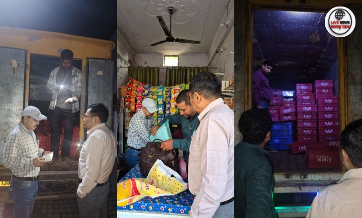 देहरादून में खाद्य सुरक्षा विभाग की टीम पनीर और मिठाई के सैंपल लेते हुए।