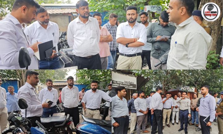 “हरिद्वार डीएम मयूर दीक्षित तहसील परिसर में निरीक्षण करते हुए — पार्किंग और सफाई व्यवस्था की समीक्षा”