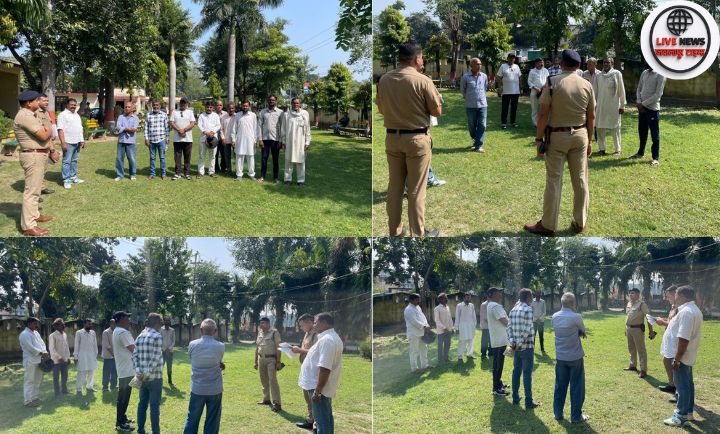 “रानीपुर पुलिस द्वारा त्यौहारों से पहले हिस्ट्रीशीटरों की परेड कराई गई — प्रभारी निरीक्षक शांति कुमार अपराधियों को चेतावनी देते हुए