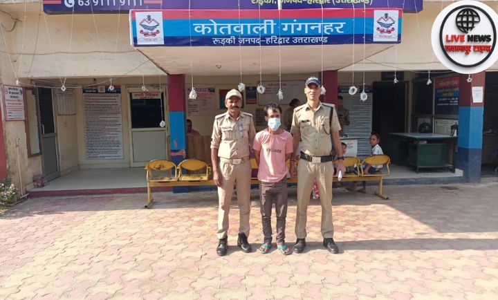 गंगनहर पुलिस द्वारा नेहरू स्टेडियम क्षेत्र में रात्रि गश्त के दौरान कार्रवाई करते हुए।