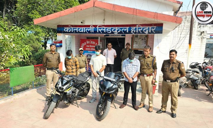हरिद्वार सिडकुल पुलिस ने दो मॉडिफाइड बाइक सीज कीं, स्टंट करने वाले युवकों से माफी कराई
