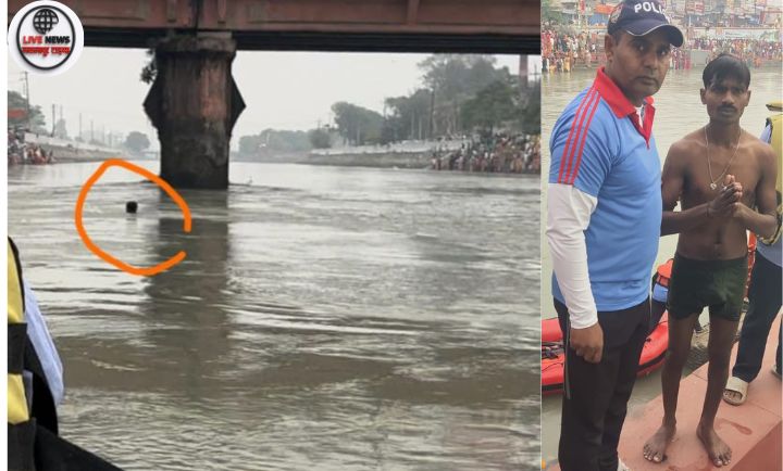 लक्सर में वन विभाग की टीम 12 फीट लंबे अजगर को पकड़ते हुए — घायल वनकर्मी को साथियों ने बचाया।