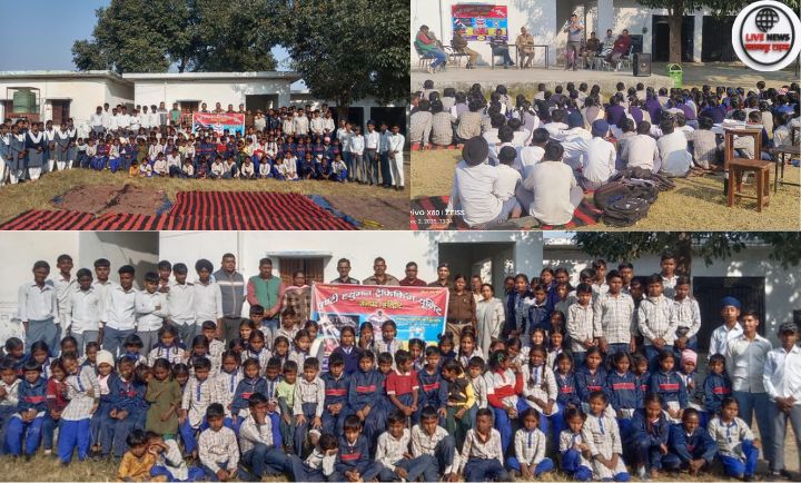 हरिद्वार में AHTU टीम द्वारा छात्रों को नशा, साइबर अपराध और महिला सुरक्षा पर जागरूकता कार्यक्रम देते हुए”