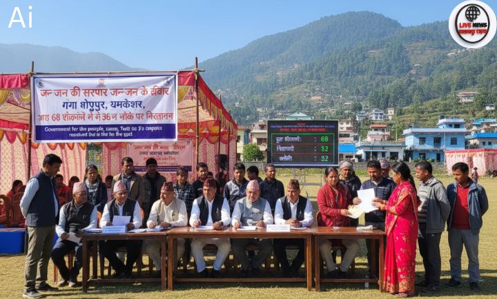 यमकेश्वर गंगा भोगपुर में जन-जन की सरकार जन-जन के द्वार शिविर