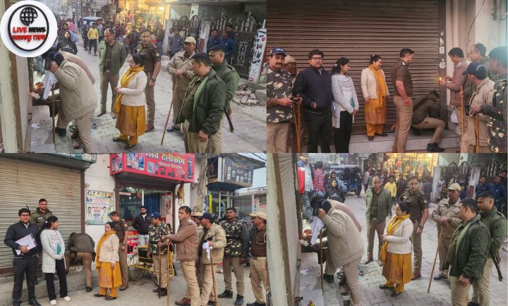 हरिद्वार के रावली महदूद में पुलिस और ड्रग विभाग द्वारा अवैध मेडिकल स्टोर सील किए जाने की कार्रवाई”