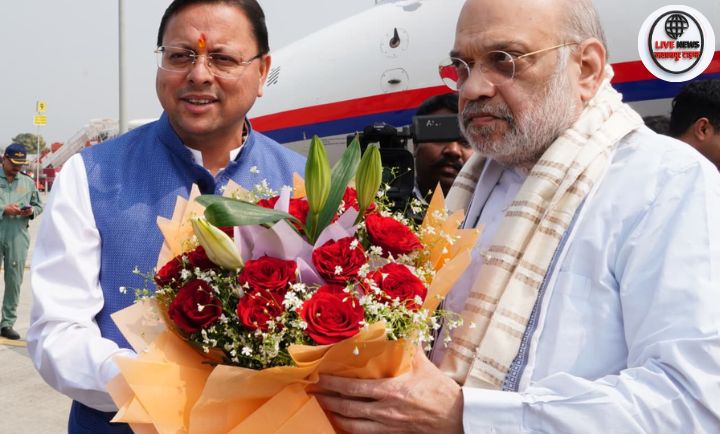 अमित शाह उत्तराखंड दौरा, जॉलीग्रांट एयरपोर्ट स्वागत, पुष्कर सिंह धामी अमित शाह मुलाकात, हरिद्वार कार्यक्रम अमित शाह, उत्तराखंड राजनीति समाचार