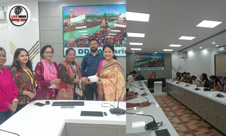 हरिद्वार आपदा प्रबंधन प्राधिकरण में MBBS छात्रों को आपदा प्रबंधन और आपातकालीन सेवाओं की जानकारी देते अधिकारी