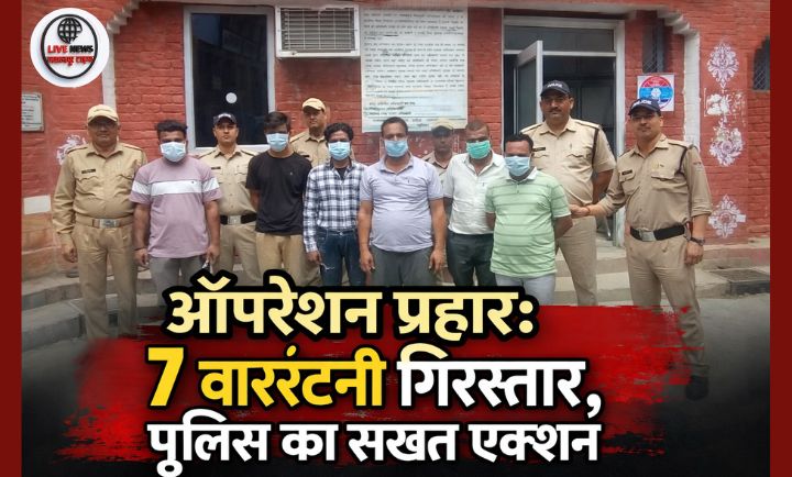 हरिद्वार में 7 वारंटी गिरफ्तार फरार आरोपियों पर कसा शिकंजा…