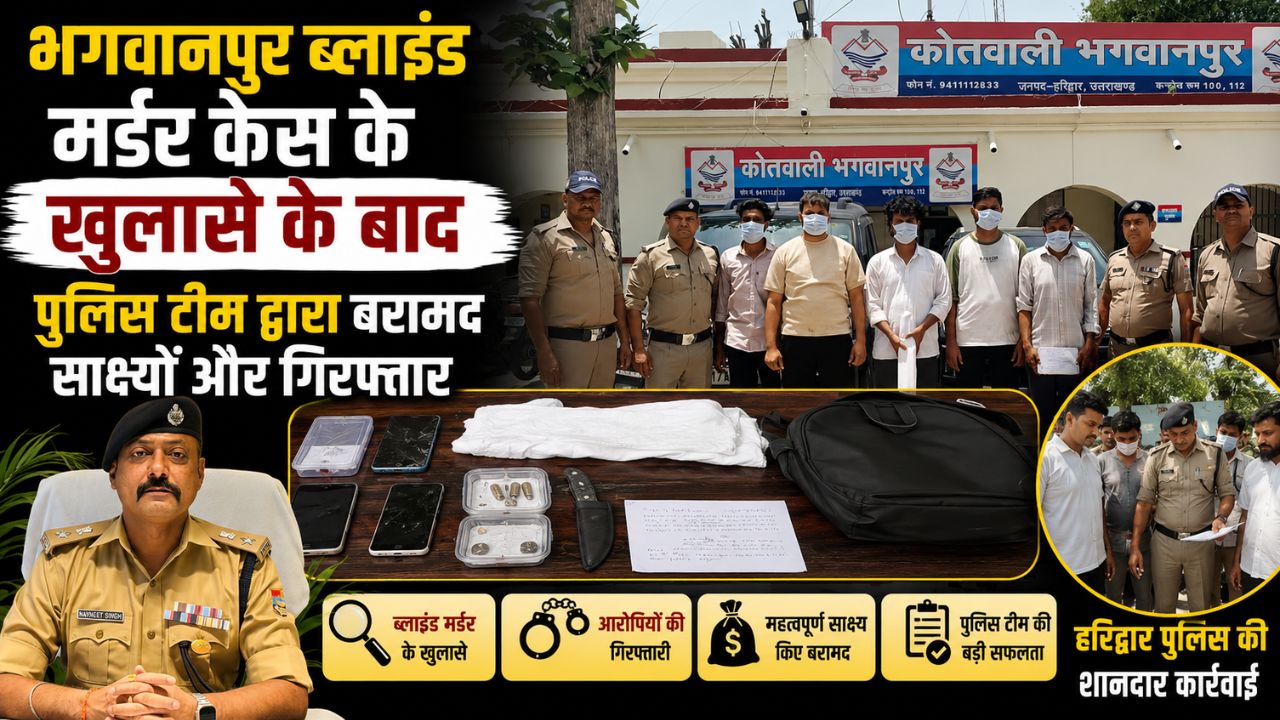 भगवानपुर ब्लाइंड मर्डर केस का 48 घंटे में खुलासा आधुनिक तकनीक की मदद से…
