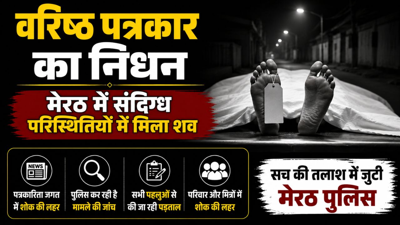 मेरठ के वरिष्ठ मीडियाकर्मी राजेश अवस्थी का संदिग्ध परिस्थितियों में निधन…