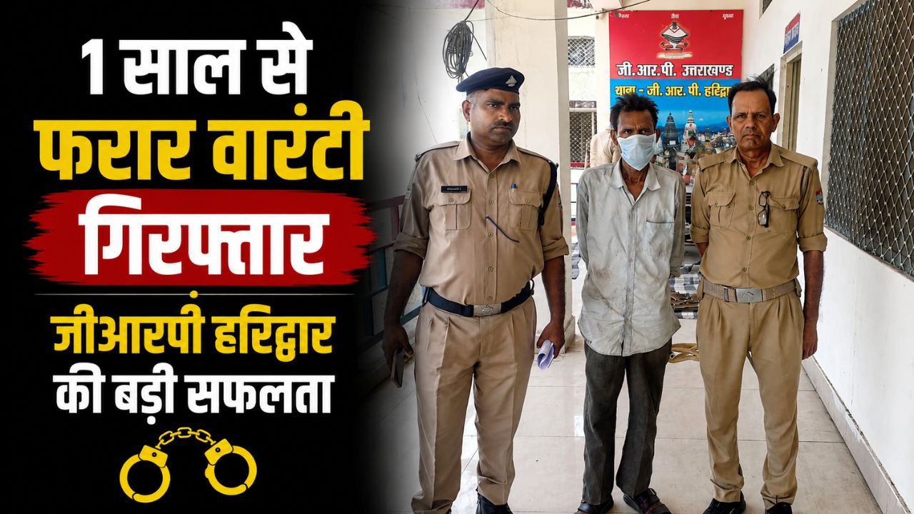 सालभर से फरार चल रहे वारंटी को हरिद्वार जीआरपी पुलिस ने किया गिरफ्तार…