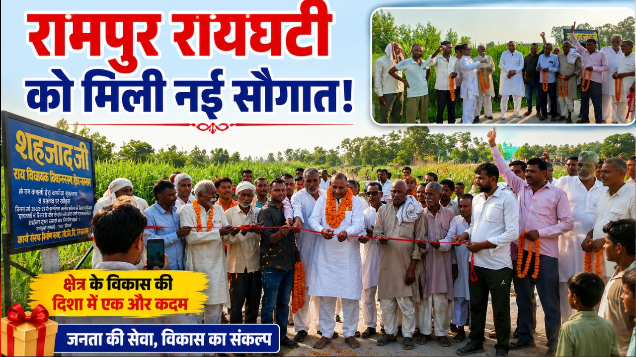 रामपुर रायघटी को मिली विकास की नई सौगात, इंटरलॉकिंग सड़क निर्माण कार्य का हुआ शुभारंभ…