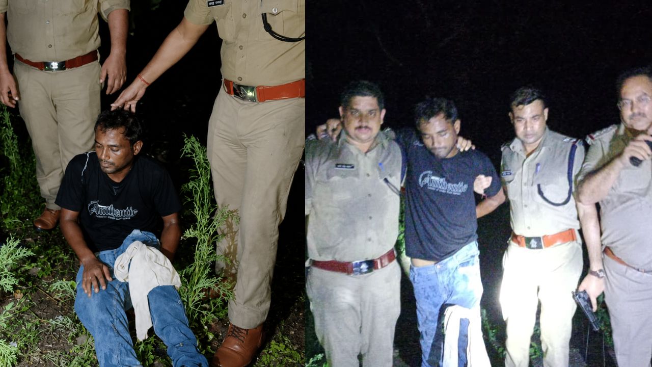 हरिद्वार में पुलिस मुठभेड़ के बाद जांच करती पुलिस टीम और सुरक्षा व्यवस्था।"