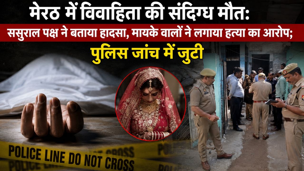 मेरठ में विवाहिता की संदिग्ध मौत ससुराल पक्ष ने बताया हादसा मायके वालों ने लगाया हत्या का आरोप…