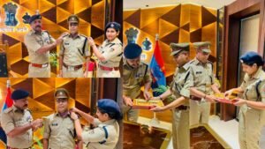 हरिद्वार पुलिस में पदोन्नति का गौरवपूर्ण क्षण उपनिरीक्षक से निरीक्षक बने हरीश अधिकारी एसएसपी नवनीत सिंह ने पहनाए स्टार…