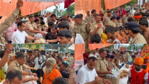 शंकराचार्य चौक पहुंचे डीएम-एसएसपी शिवभक्तों का फूल-माला से स्वागत कर बांटे फल और जूस…