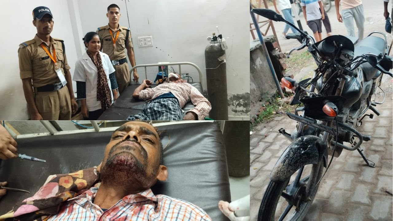 कांवड़ यात्रा में जियापोत्ता डायवर्जन पर बाइक सवार घायल, रिक्रूट आरक्षियों ने तुरंत पहुंचाया अस्पताल