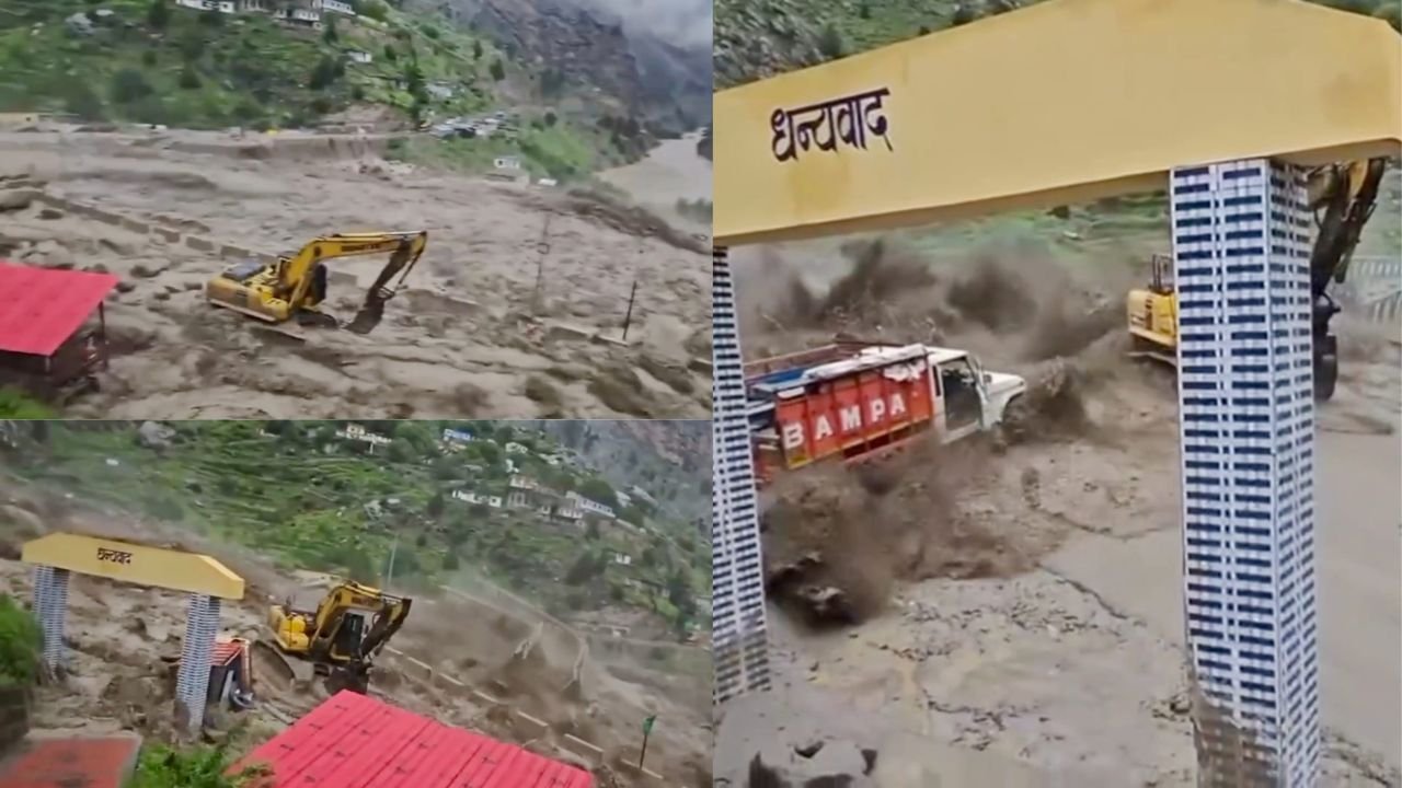 चमोली की नीती घाटी में अचानक उफान तमक नाला में बहा वैली ब्रिज सामने आया तबाही का मंजर…