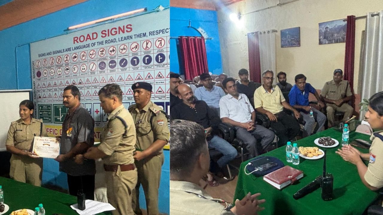 कांवड़ यात्रा 2026 के सफल आयोजन के बाद हरिद्वार और रुड़की में ट्रैफिक वालंटियर्स के सम्मान समारोह की तस्वीर