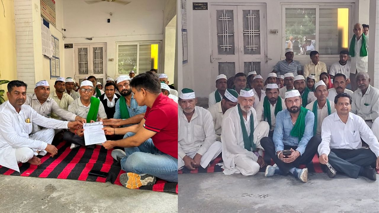 रुड़की तहसील परिसर में किसानों का 17 सूत्रीय मांगों को लेकर धरना प्रदर्शन