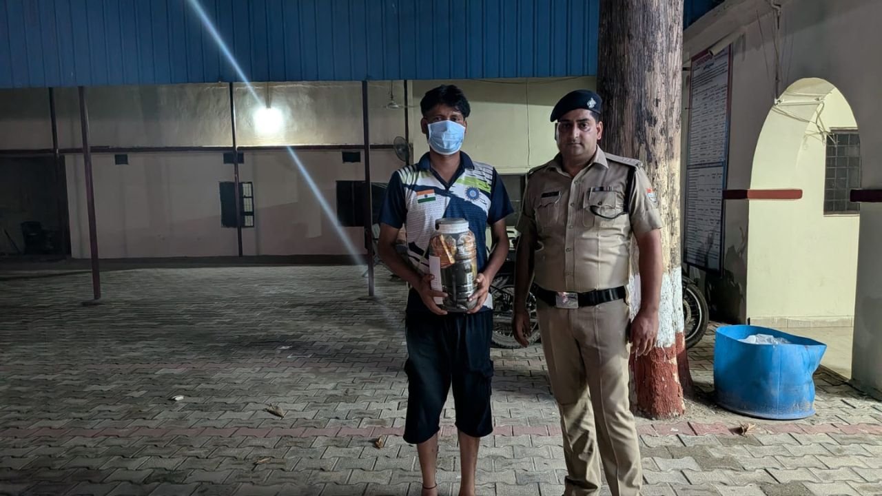 भगवानपुर में होटल ढाबे पर पुलिस की कार्रवाई और शराब बरामदगी