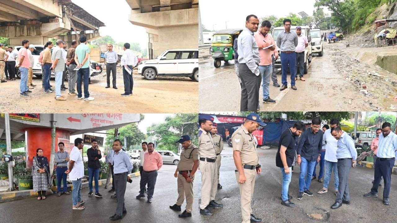 हरिद्वार की सड़कों पर खुद उतरे DM मयूर दीक्षित गड्ढों और फ्लाईओवर निर्माण का लिया जायजा…