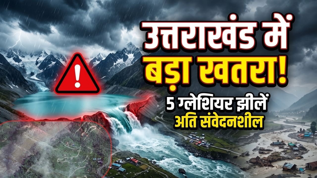 नेपाल की तबाही के बाद उत्तराखंड में बढ़ी चिंता! 5 ग्लेशियर झीलें अति संवेदनशील, मंडरा रहा बड़ा खतरा…