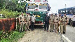 माइनिंग चेक पोस्ट से चोरी 12 टायरा ट्रक 48 घंटे में बरामद श्यामपुर पुलिस ने दो आरोपियों को पकड़ा…