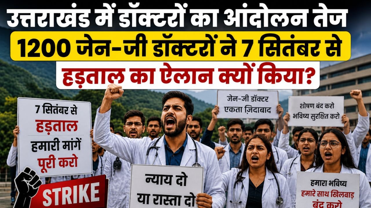 उत्तराखंड में स्टाइपेंड बढ़ाने की मांग को लेकर आंदोलन कर रहे जेन-जी डॉक्टर