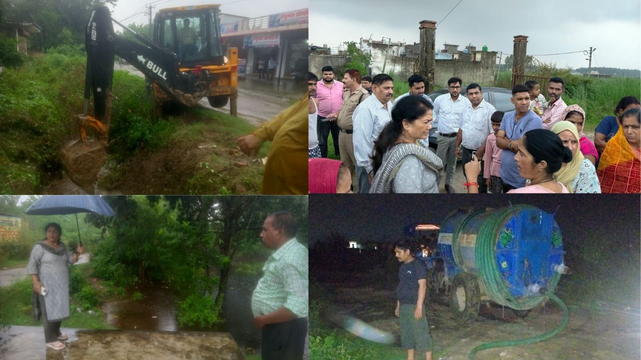 सुमननगर में जलभराव से राहत के लिए प्रशासन का अभियान तेज पंप और जेसीबी से लगातार पानी की निकासी…
