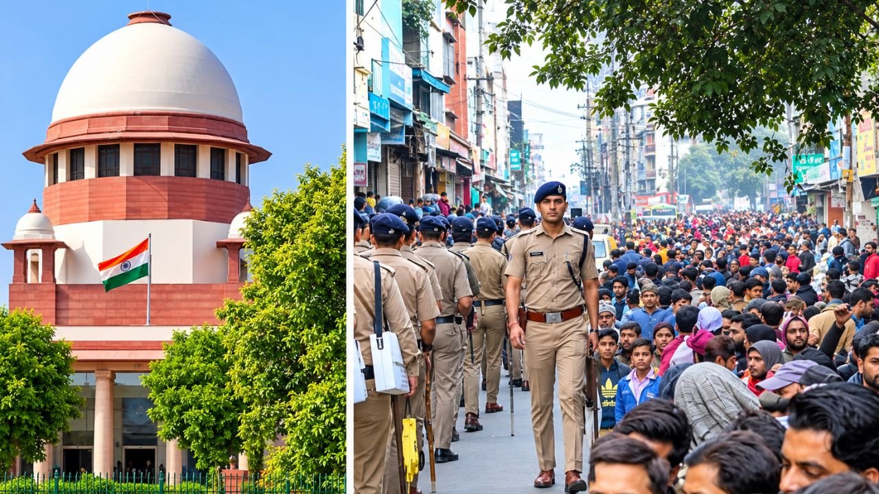 बनभूलपुरा रेलवे भूमि अतिक्रमण मामले में सुप्रीम कोर्ट की सुनवाई टलने के बाद सुरक्षा व्यवस्था
